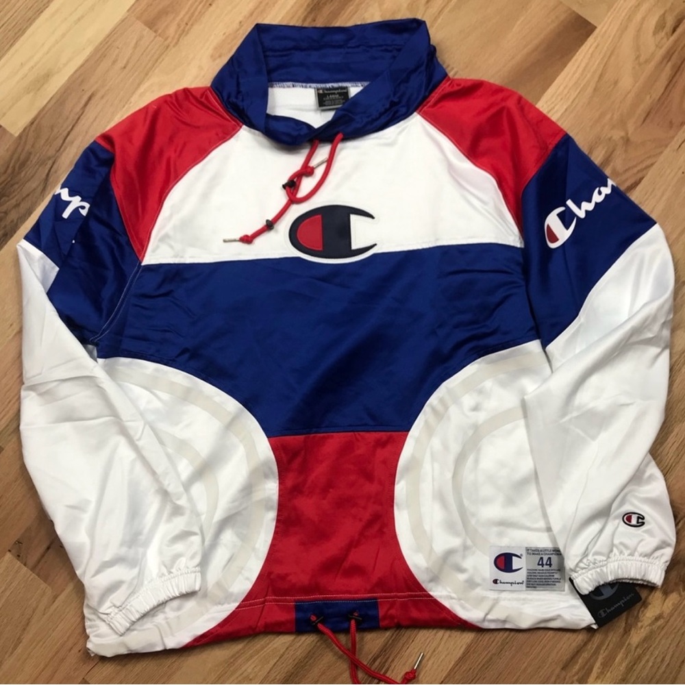 RARE Champion cowl neck windbreaker large 44